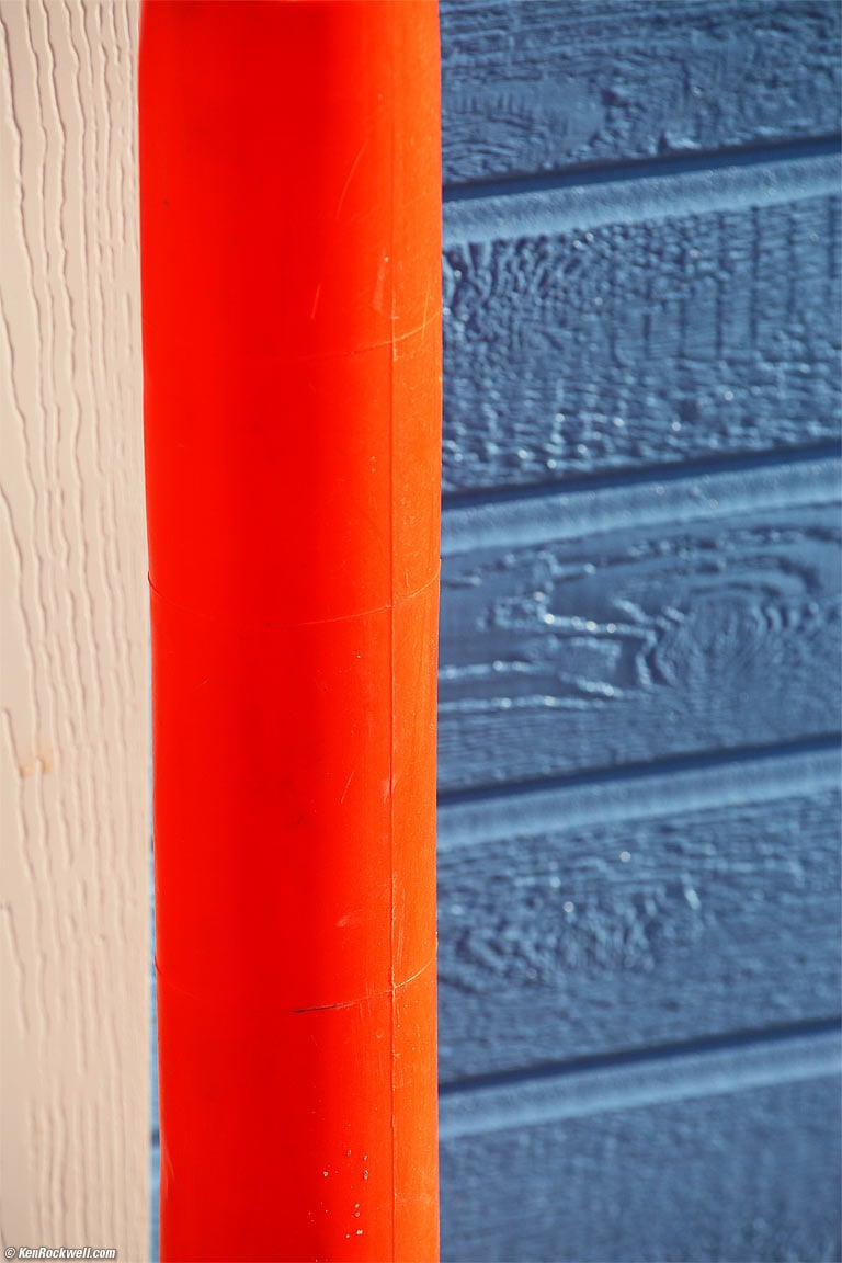 Orange pole over blue, Oceanside Harbor