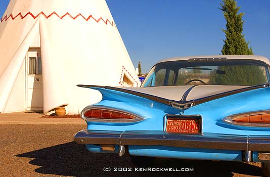 Wigwam and old Chevy