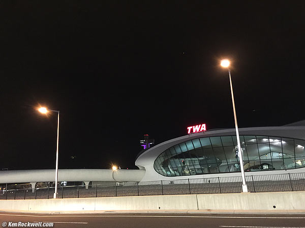 TWA Saarinen Terminal at JFK at night
