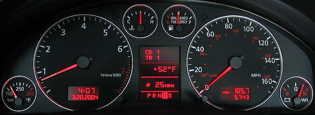 Dashboard: 2003 Audi A6 2.7T Bi-Turbo AWD