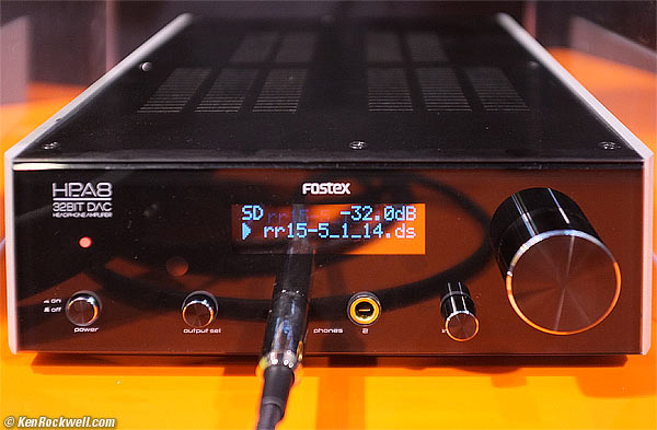 Fostex HPA8 rear