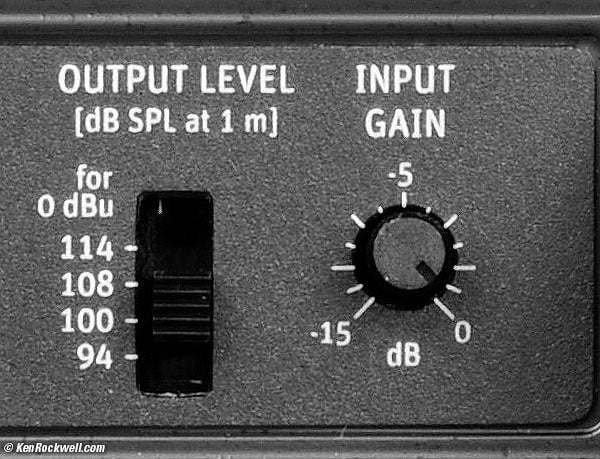 Neumann KH 120 A gain controls