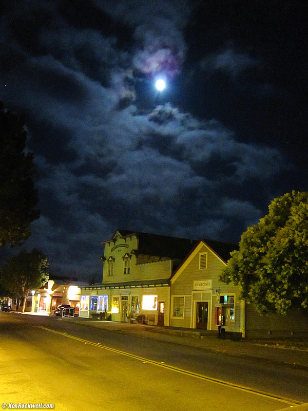 Point Reyes Station by moonlight