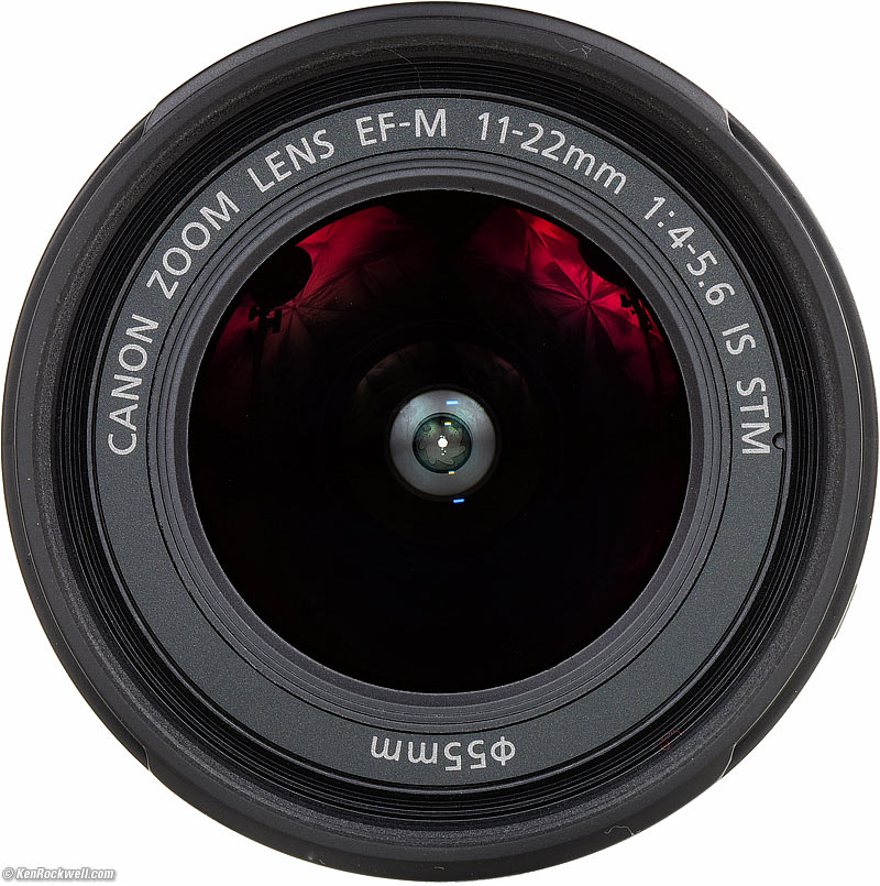 Canon 11-22mm, front view
