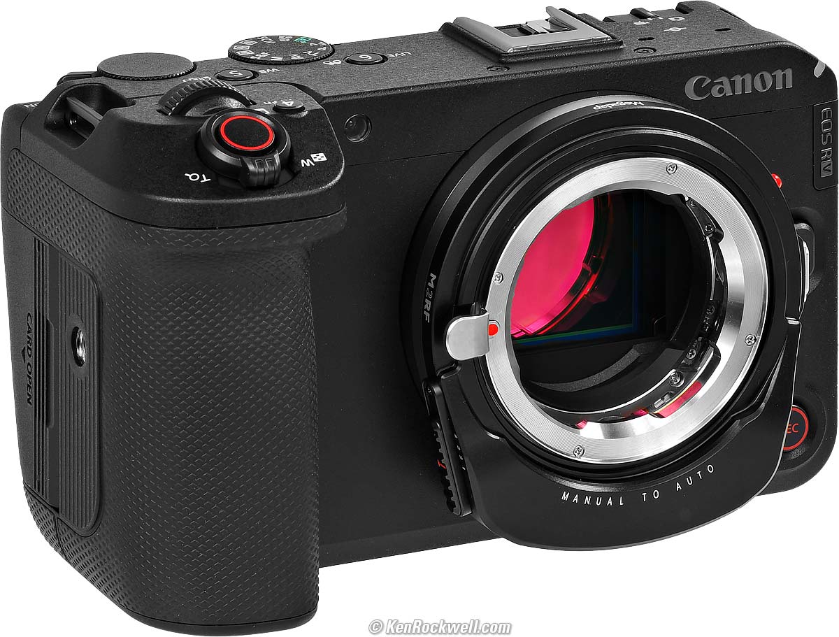 Megadap M2RF on Canon R6 V