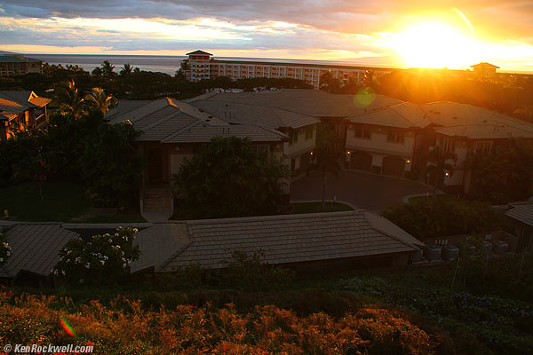 Sunset, Ho'olei, Maui, 26 June 2010