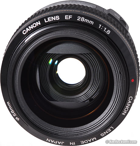 Canon 28mm f/1.8 front