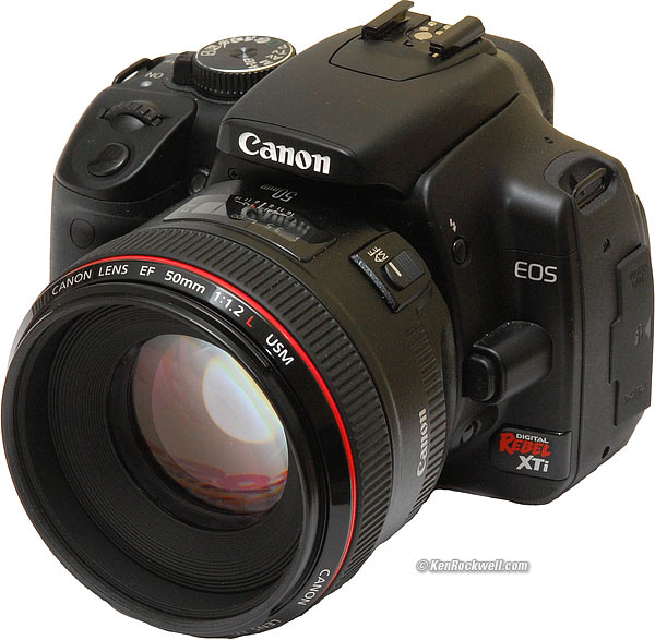 Canon 50mm f/1.2 on a Digital Rebel XTi