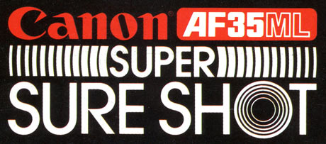 Canon AF35ML Super Sure Shot Logo
