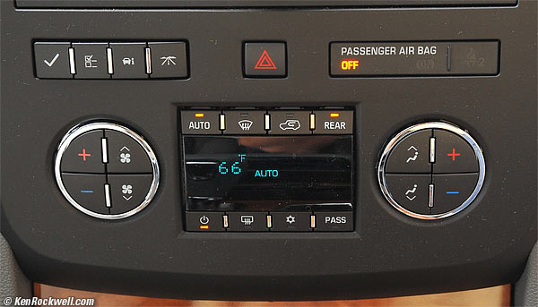 Buick Enclave HVAC controls