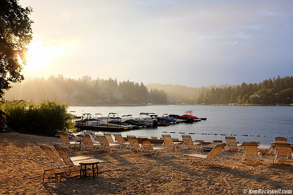Sunset at Lake Arrowhead Resort