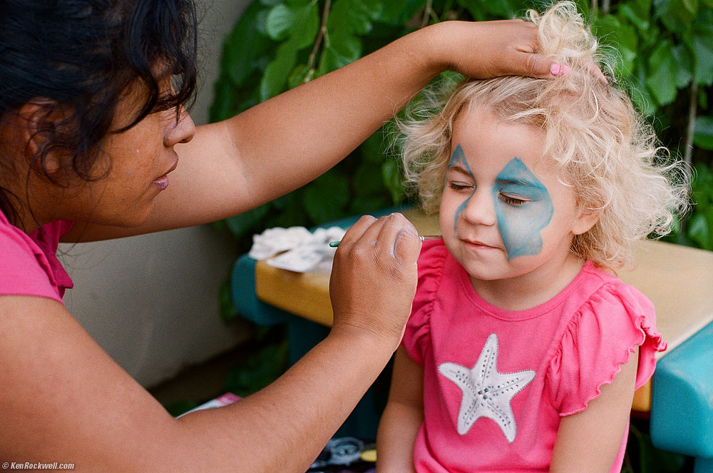 Face Painting, Katie's first ever