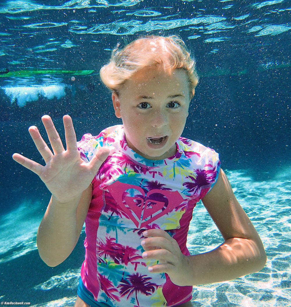 Katie underwater