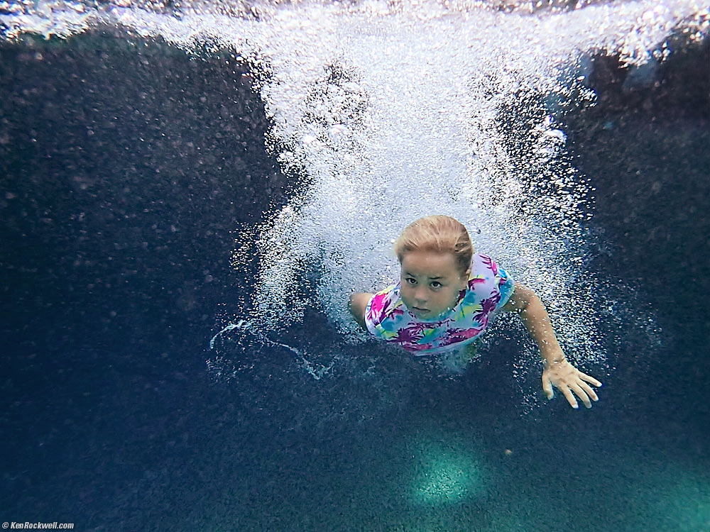 Katie underwater