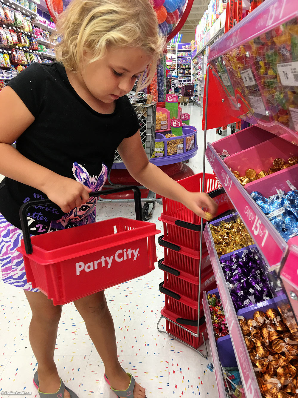 Katie candy shopping
