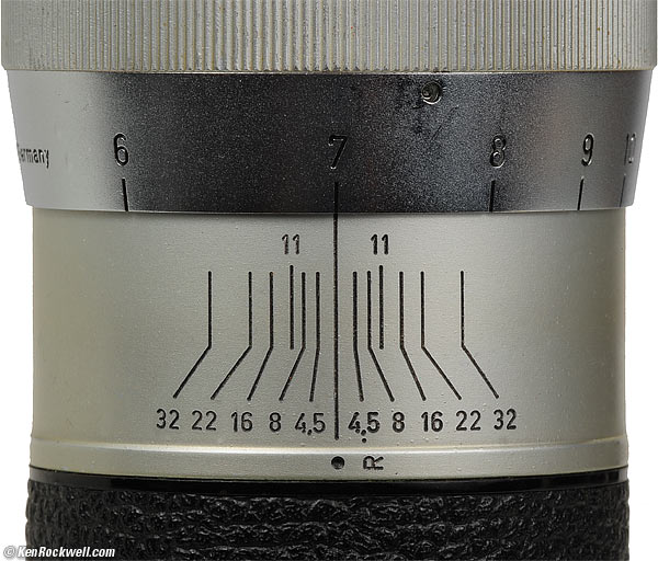 Depth of feild scale