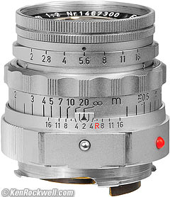 LEICA SUMMICRON 50mm f/2 with near-focusing range