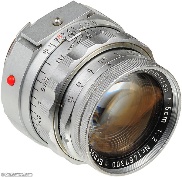 LEICA 50mm f/2 SUMMICRON with Near-Focusing Range