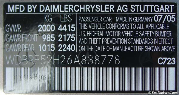 C230 Manufacturing plate