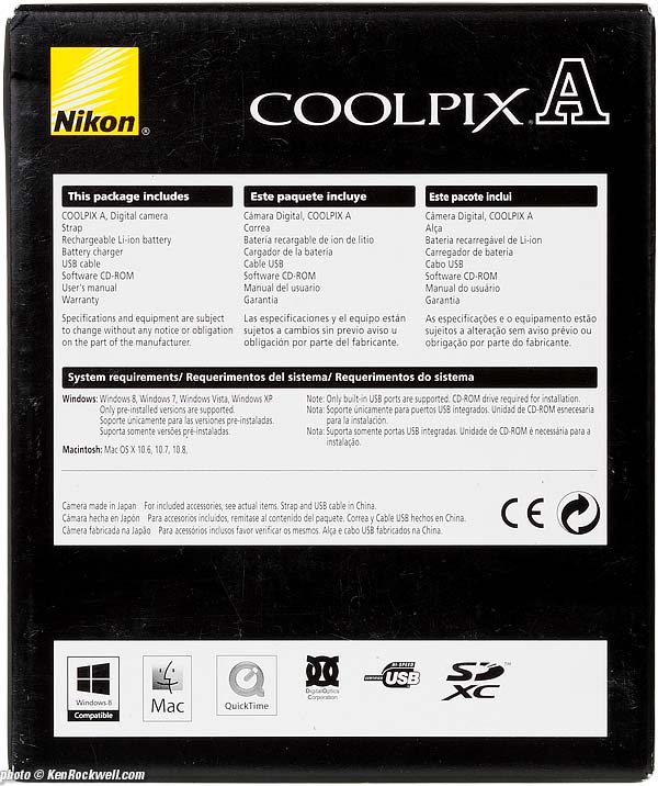 Nikon Coolpix A Box