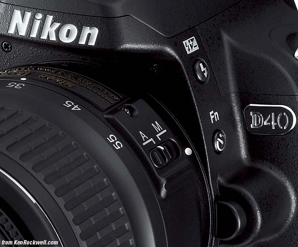 Nikon D40 Lens Controls