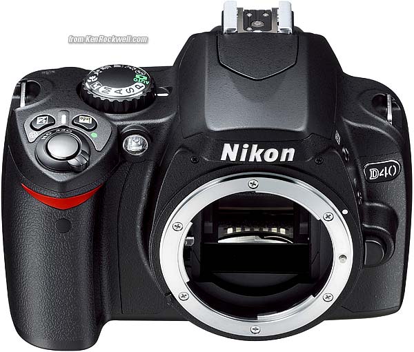Nikon D40 no lens