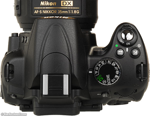 Nikn D5000 top controls