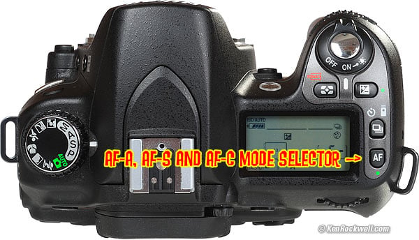 Nikon D80 AF Mode Selector