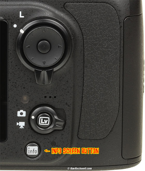 Nikon D800 and D800E rear controls