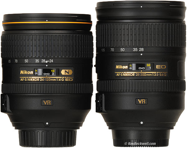 Nikon 24-120mm f/4 VR and 28-300mm VR