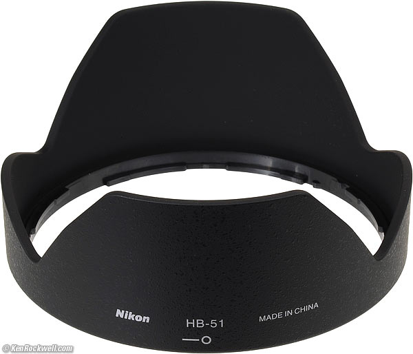 HB-51 hood for Nikon 24mm f/1.4