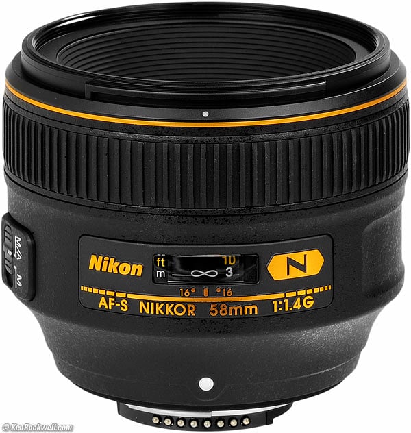 Nikon 58mm f/1.4 G Review