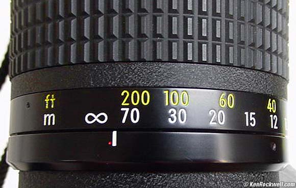 600mm f/5.6 focus ring