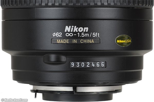 Nikon 70-300mm G Bottom