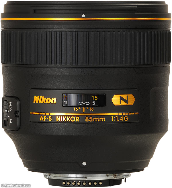 Nikon 85mm diagram