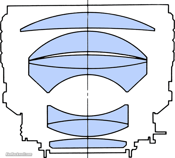 85mm f/1.4 AI-s optical diagram