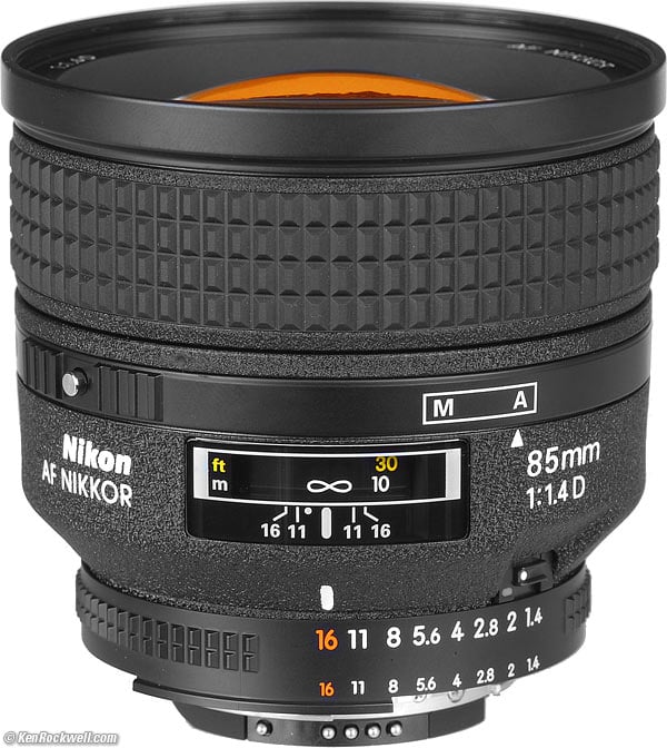 Nikon 85mm f/1.4 AF-D Review