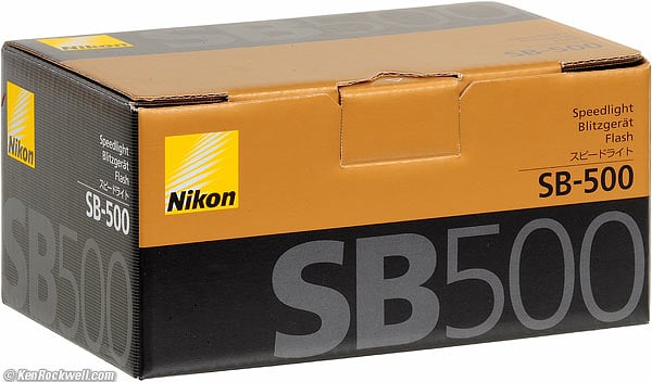 Nikon SB-500, rear view