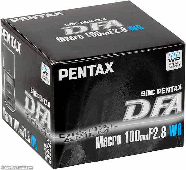 Pentax 100mm f/2.8 D FA WR