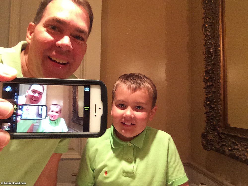 Ryan asked to see if we could make infinite reflections in an iPhone.