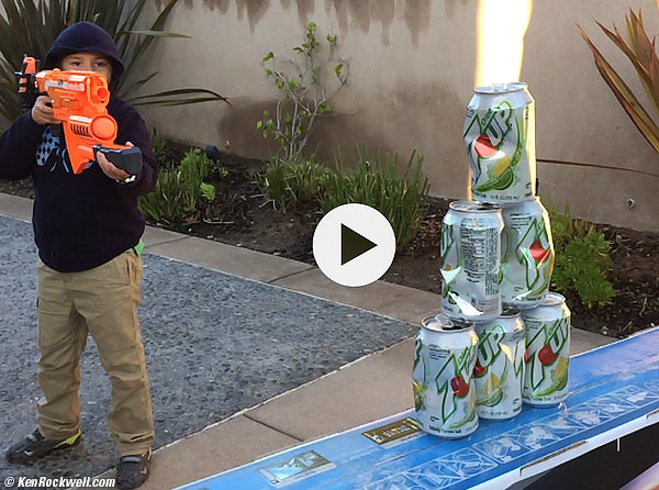 LIVE VIDEOS: Ryan shoots his Nerf Gun