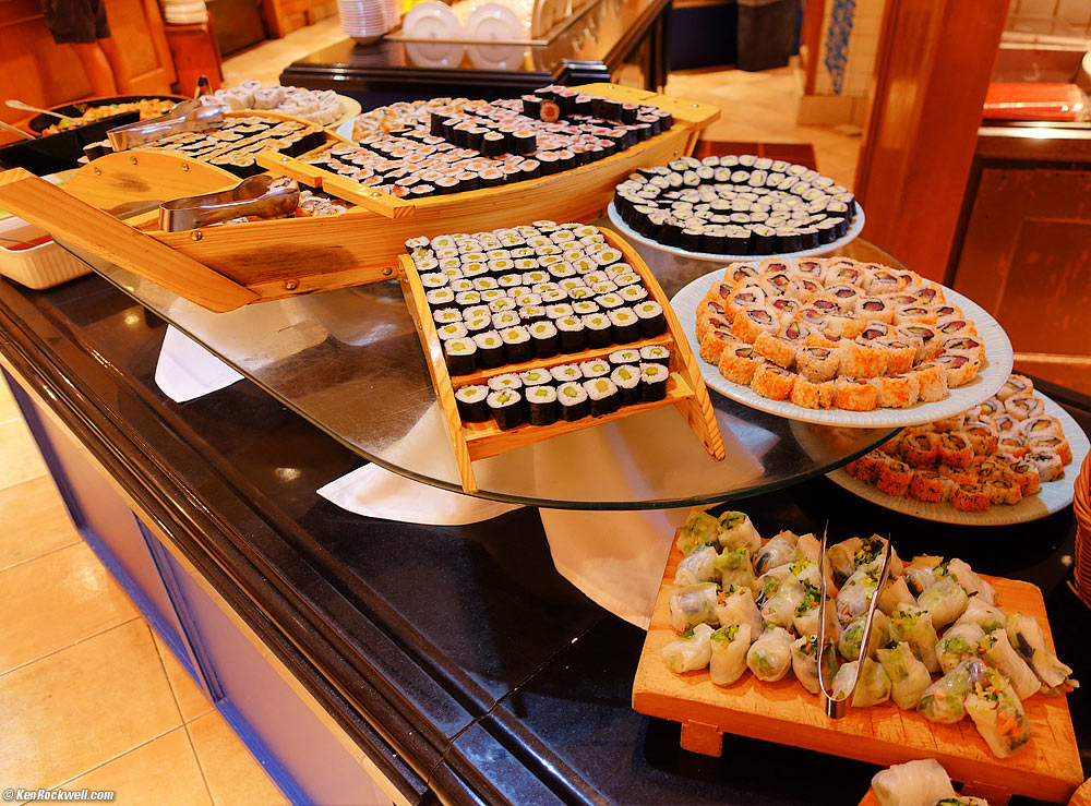Sushi at the buffet
