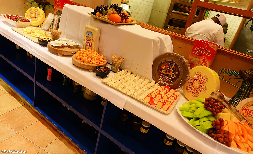 Cheese station at the buffet