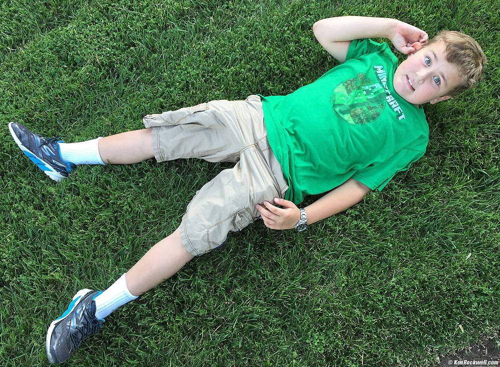 Ryan on the grass