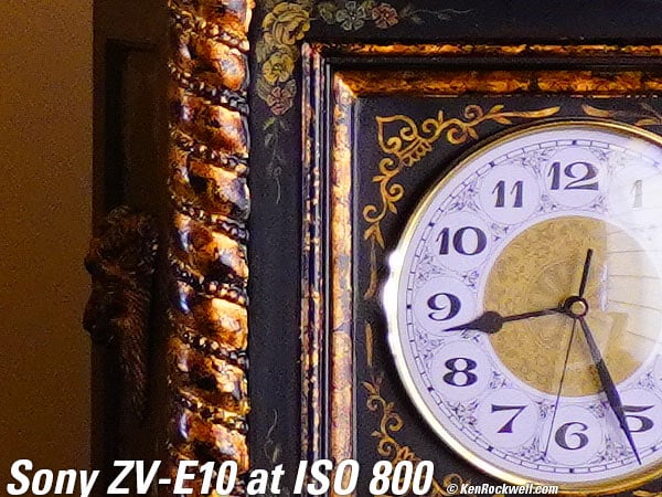 Sony ZV-E10 High ISO Performance Sample Image File