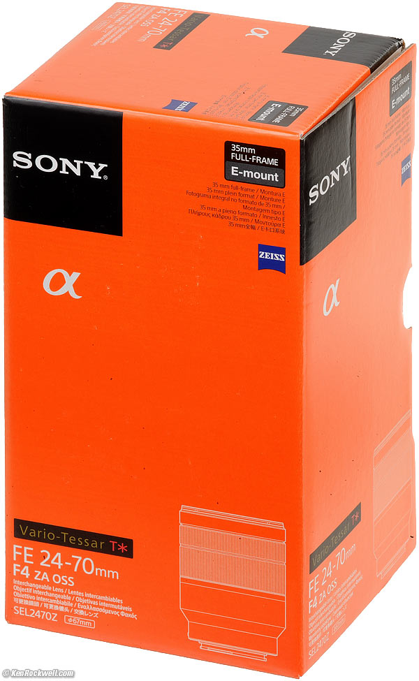 Sony ZEISS 24-70mm f/4 FE