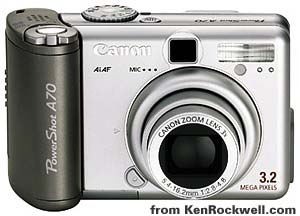 Canon A70 front
