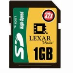 Lexar 1GB 32x SD Card