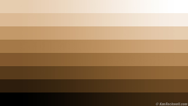 Skin tone ramp