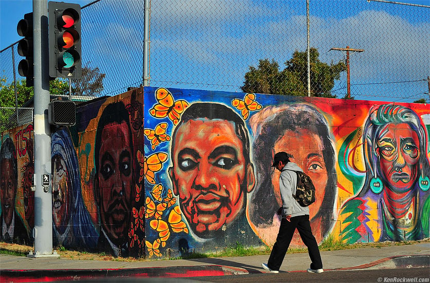 Mural, Barrio Logan, San Diego, California.